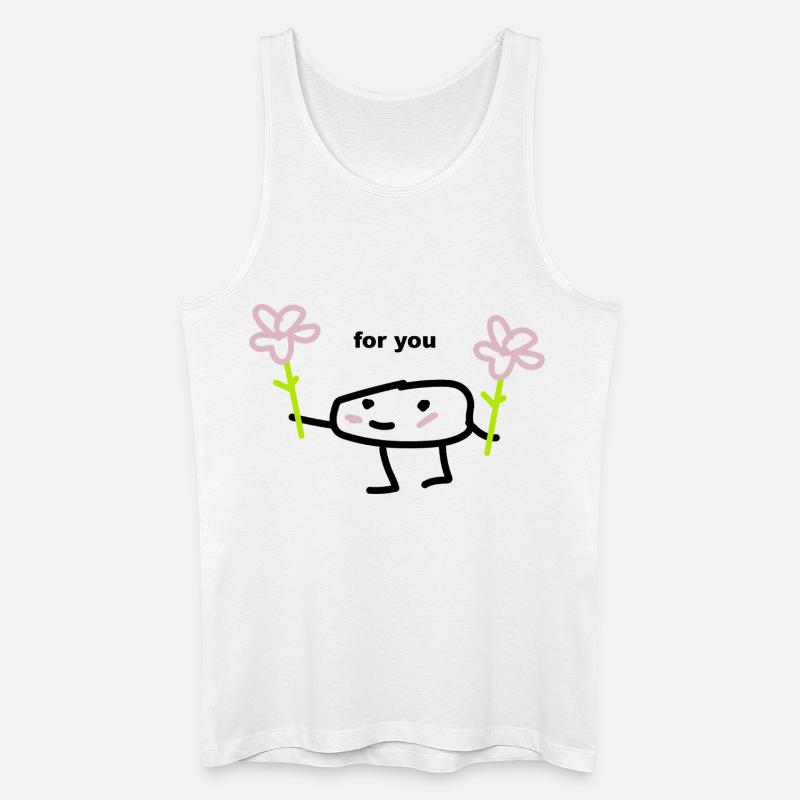 Geschenk Tshirt aus Sueß  - Männer Bio Tank Top - Weiß