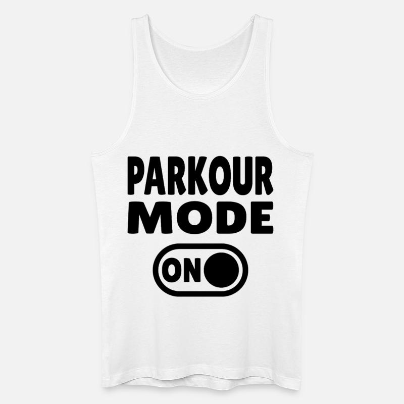 Parkour Mode ON - Männer Bio Tank Top - Weiß