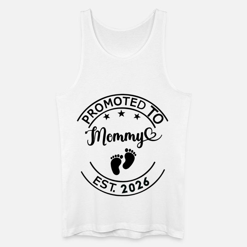 Zur Mama befördert - Männer Bio Tank Top - Weiß