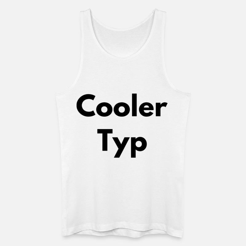 COOLER TYP - Männer Bio Tank Top - Weiß