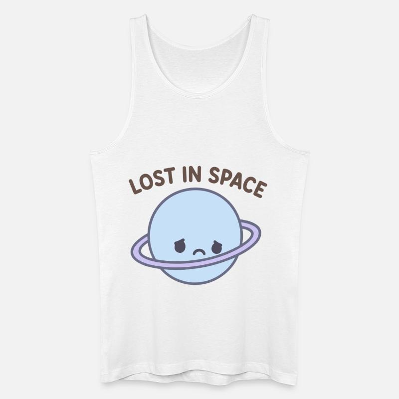 Lost in Space Planet - Männer Bio Tank Top - Weiß