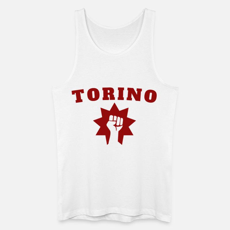 Torino - Männer Bio Tank Top - Weiß