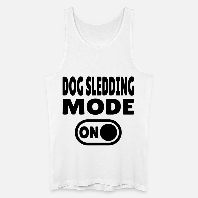 Dog Sledding Mode ON - Schlittenhund - Männer Bio Tank Top - Weiß