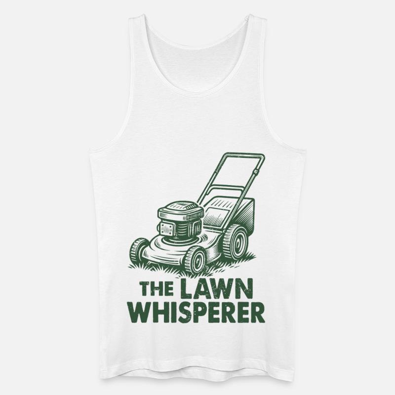 The Lawn Whisperer - Männer Bio Tank Top - Weiß