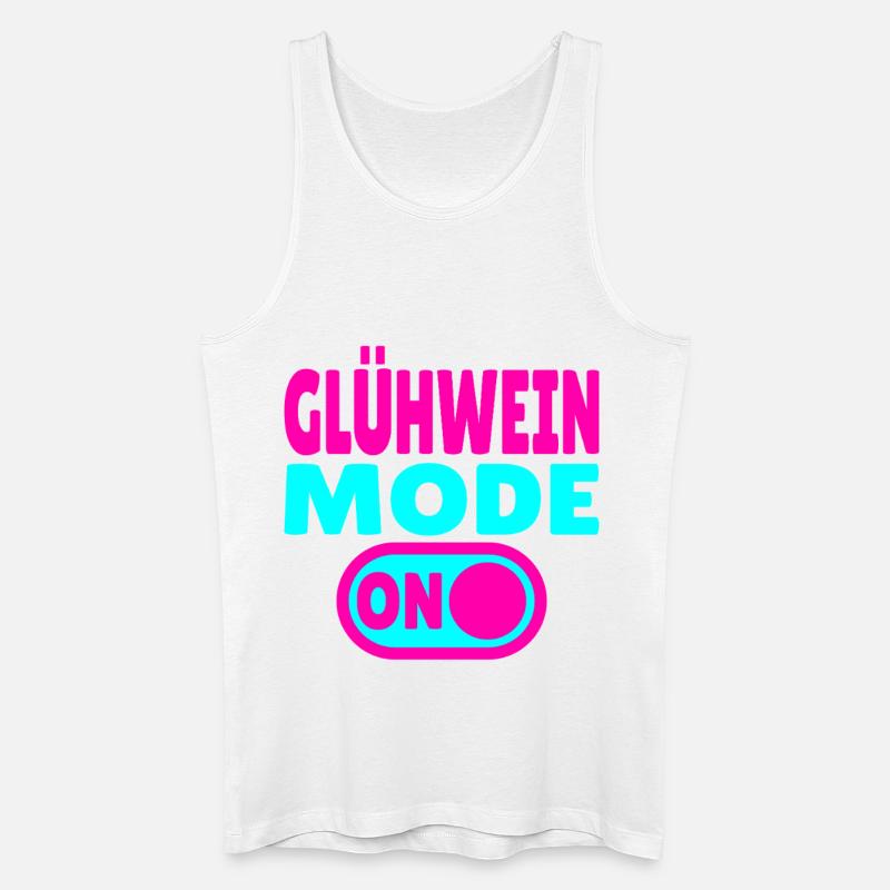 Glühwein Mode ON - Männer Bio Tank Top - Weiß