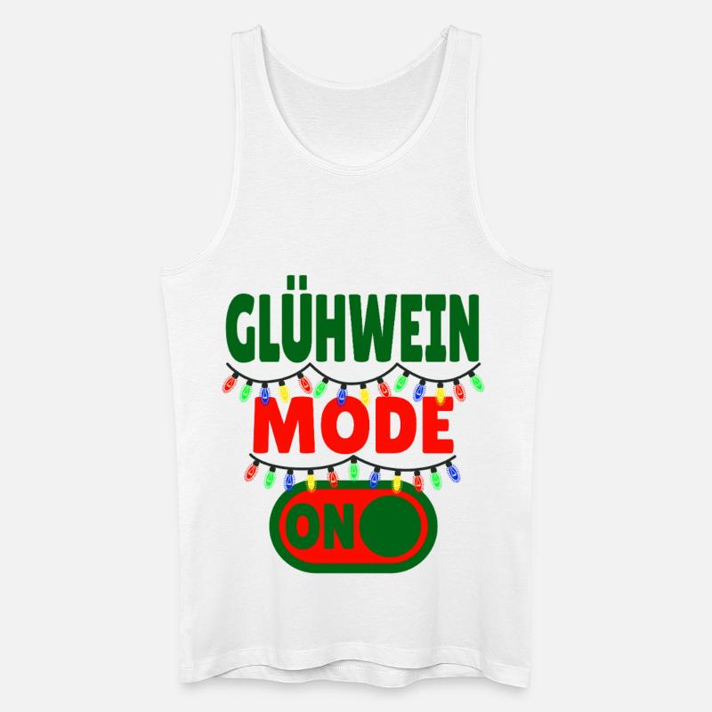 Glühwein Mode ON - Männer Bio Tank Top - Weiß