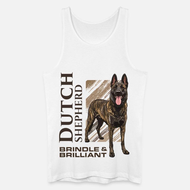 Dutch Shepherd – Dutchie - Männer Bio Tank Top - Weiß