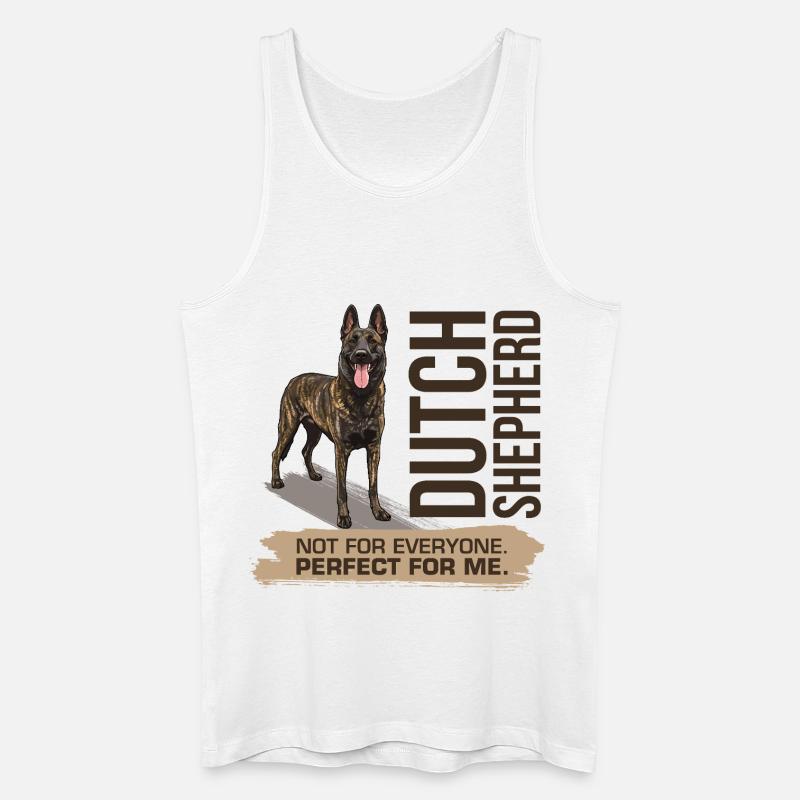 Dutch Shepherd – Dutchie - Männer Bio Tank Top - Weiß