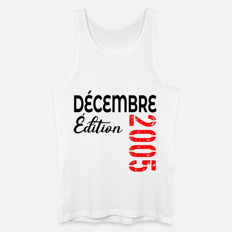 Dezember 2005 Jubiläumsausgabe - Männer Bio Tank Top - Weiß