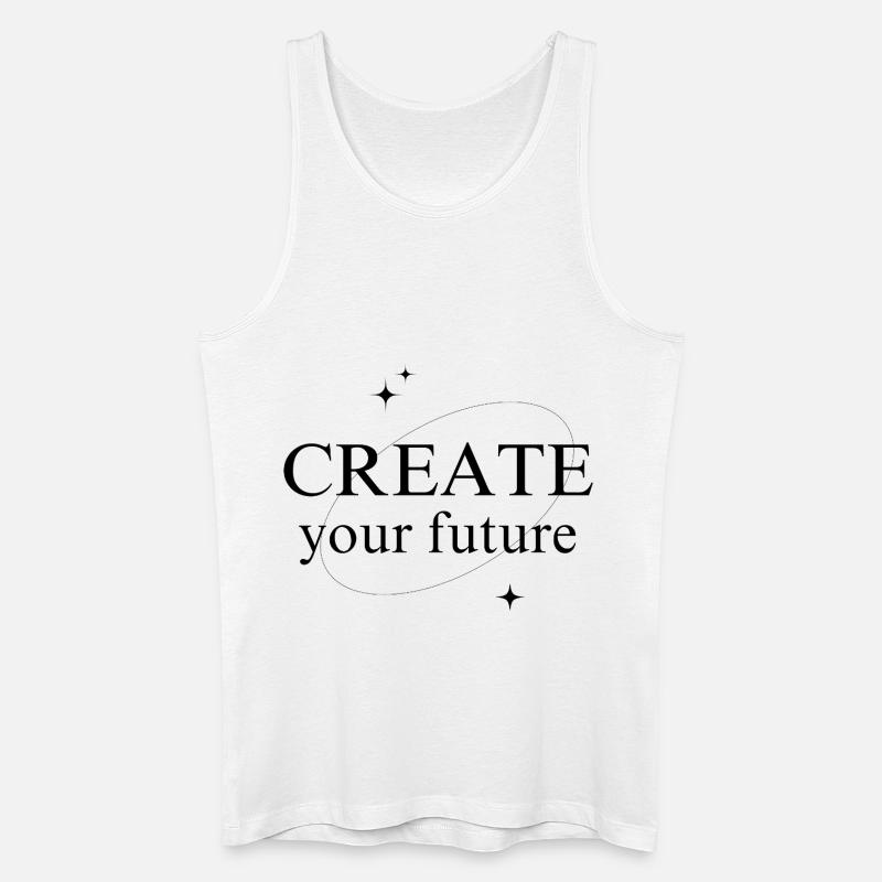 Create Your Future - Männer Bio Tank Top - Weiß