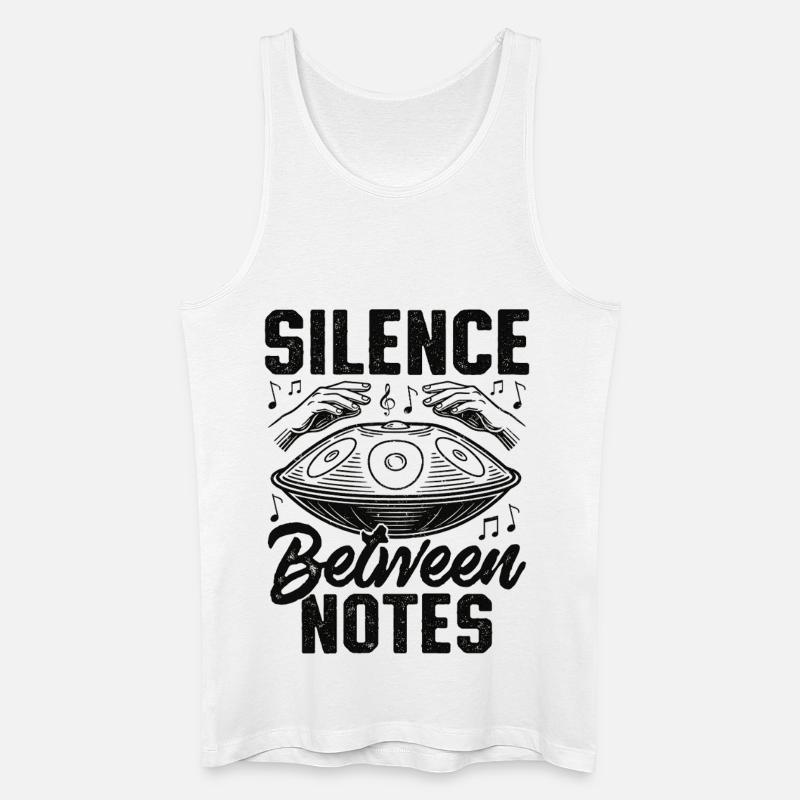 Silence Between Notes - Männer Bio Tank Top - Weiß