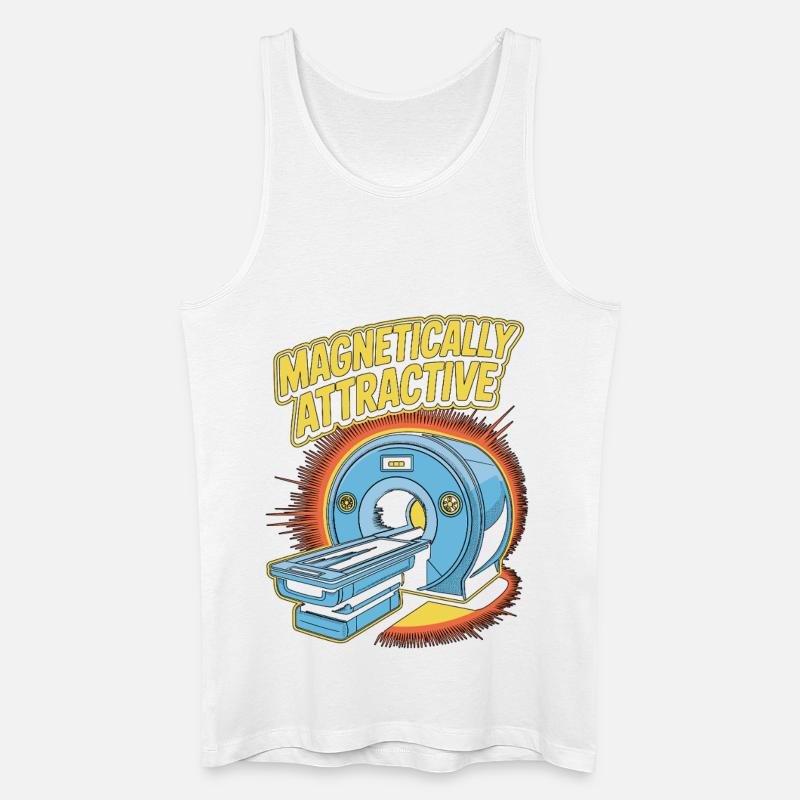 MRI Tech Magnetically Attractive Radiographer - Männer Bio Tank Top - Weiß
