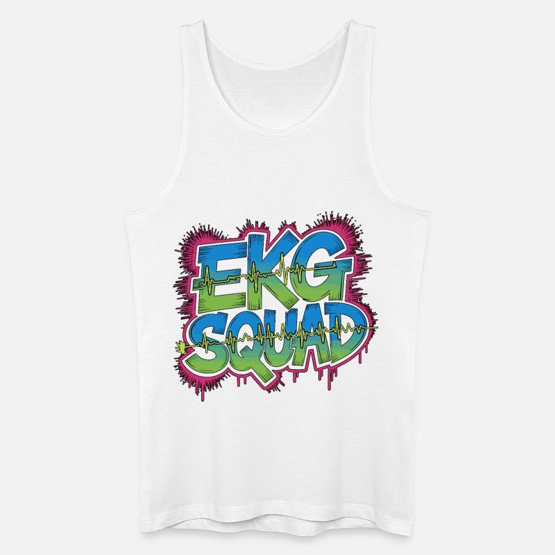 Cardiac Tech EKG Squad Pacemaker Technician - Männer Bio Tank Top - Weiß