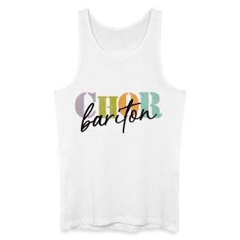 Chor Bariton - Männer Bio Tank Top - Weiß - Vorne