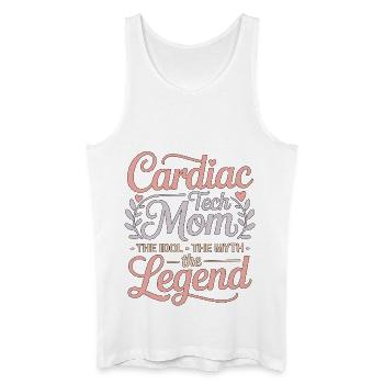 Cardiac Tech Mom The Idol The Myth Cath Lab Tech - Männer Bio Tank Top - Weiß - Vorne