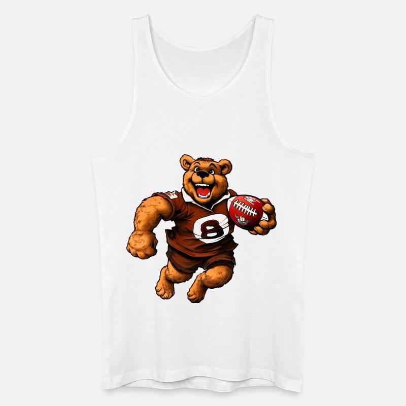 Bears Rugby - Men’s Organic Tank Top - white