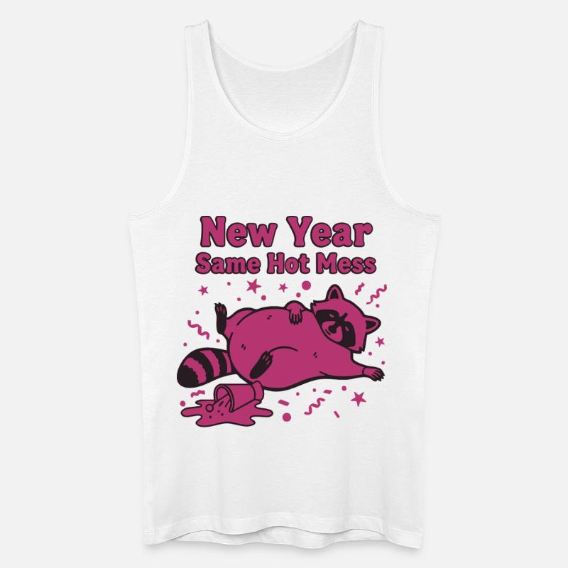 Neujahr Same Hot Mess Celebration 2025 - Männer Bio Tank Top - Weiß