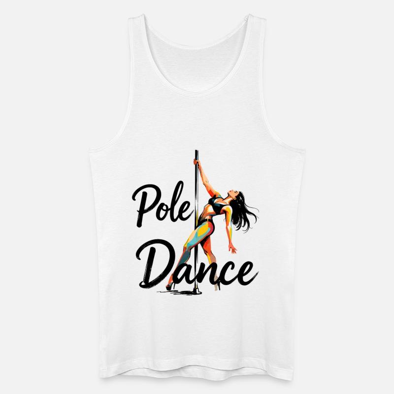 Pole Dance Poledancerin ästhetisch Geschenk - Männer Bio Tank Top - Weiß