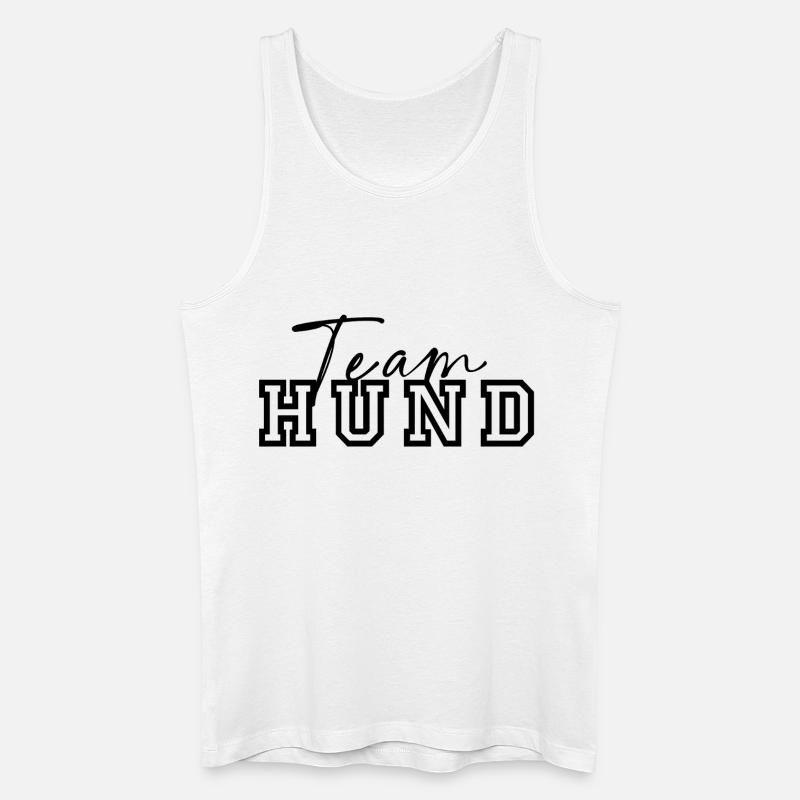 Team Hund - Männer Bio Tank Top - Weiß