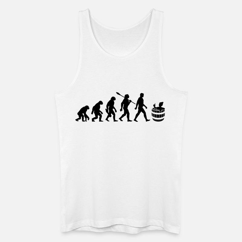 Evolution - Eisbader - Winterbaden - Eisbaden - Men’s Organic Tank Top - white