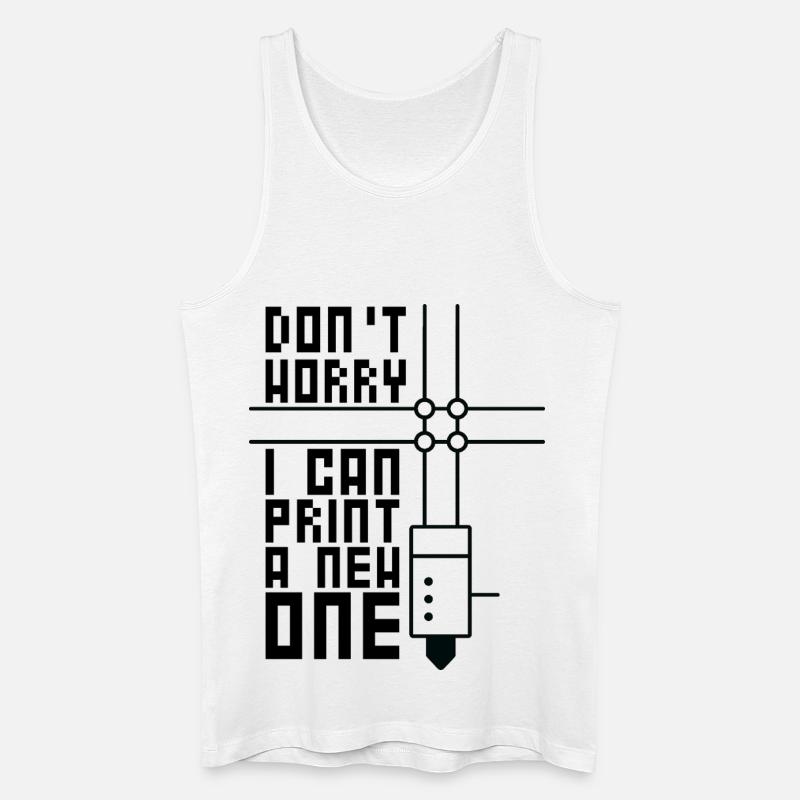 3D-Drucken 3D-Filament-3D-Drucker - Männer Bio Tank Top - Weiß