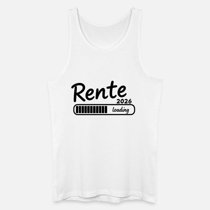 Rente 2026 loading Endlich Ruhestand - Männer Bio Tank Top - Weiß