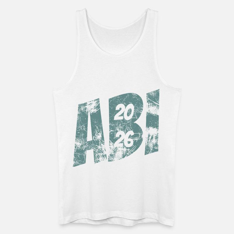 Abi 2026 - Abitur - Geschenk - Männer Bio Tank Top - Weiß