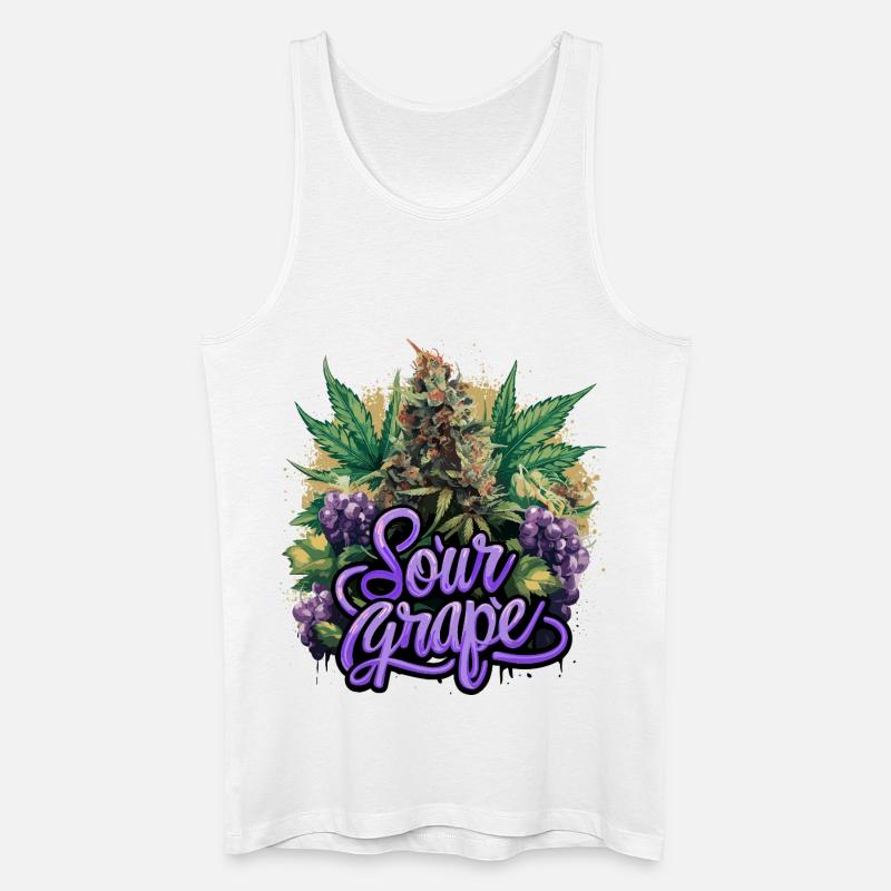 Sour Grape - Männer Bio Tank Top - Weiß