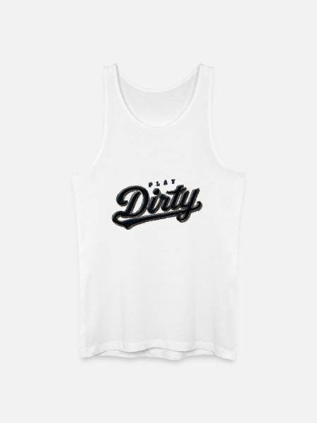 Play Dirty Retro - Männer Bio Tank Top - Weiß