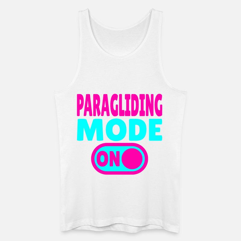 Paragliding Mode ON – Gleitschirmfreiheit - Männer Bio Tank Top - Weiß