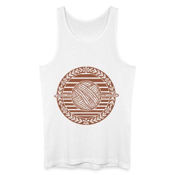 Funny Crochet Lover Crochet Hook Yarn Lovers - Men’s Organic Tank Top - white - Front