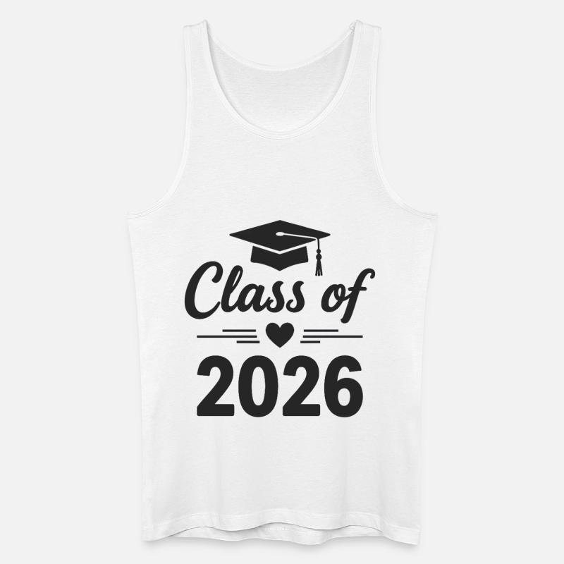 CLASS OF 2026 Absolventen Abschluss Studium - Männer Bio Tank Top - Weiß