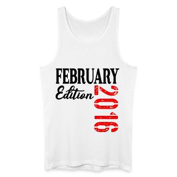 Février 2016 - 11e anniversaire - Débardeur bio Homme - blanc - Devant