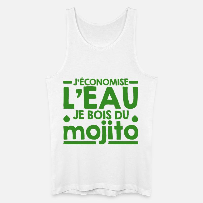 Mojito Humor-Phrase Mojito-Cocktail - Männer Bio Tank Top - Weiß