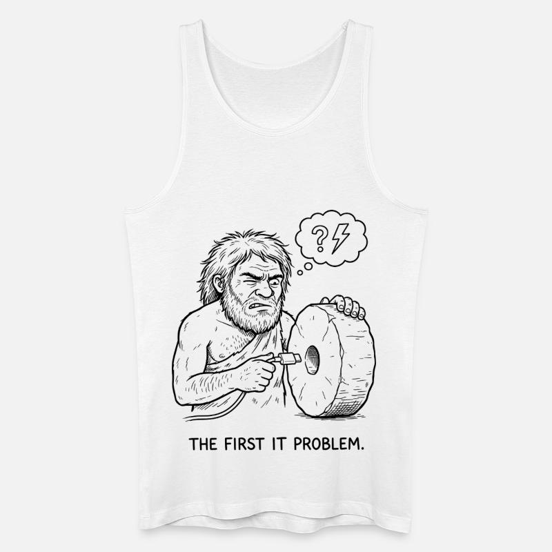 The First IT Problem - Men’s Organic Tank Top - white