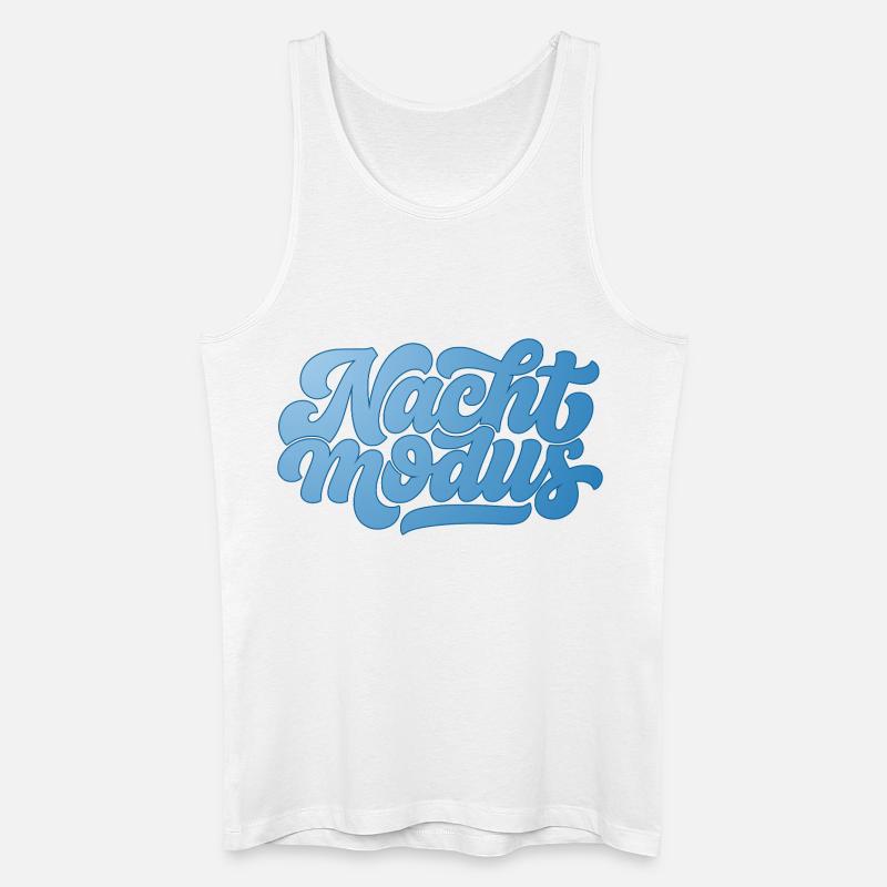 Nachtmodus - Männer Bio Tank Top - Weiß