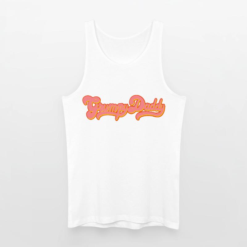 Grumpy Daddy Retro Script - Color "Exploitation" Men’s Organic Tank Top
