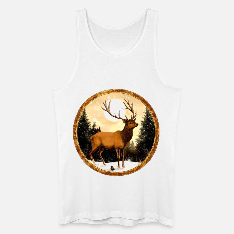 Hirsche Style - Männer Bio Tank Top - Weiß