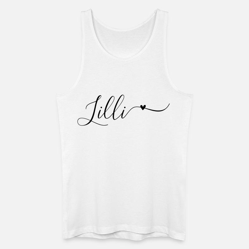 Lilli Name Vorname Dekorativ - Männer Bio Tank Top - Weiß