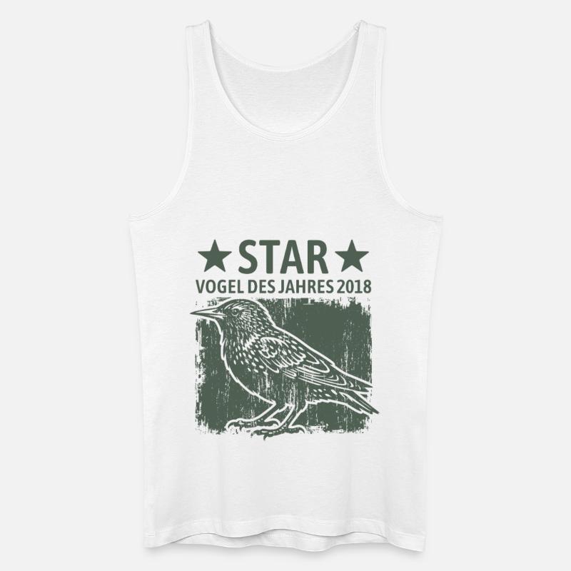 Star | Vogel des Jahres 2018 - Männer Bio Tank Top - Weiß