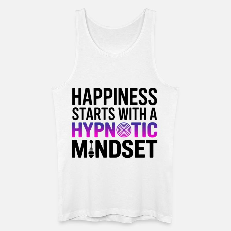 Hypnotiseur-Glücks-Hypnotis-Psycho-Mindset-Profi - Männer Bio Tank Top - Weiß