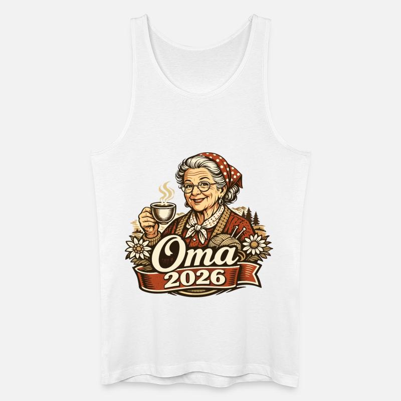 Oma 2026 Loading Geschenk Enkelkind  - Männer Bio Tank Top - Weiß