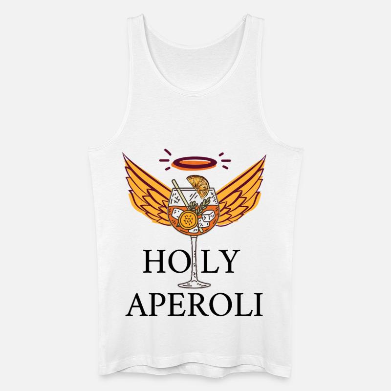 Holy Aperoly – Spritz Lover Summer Vibes - Männer Bio Tank Top - Weiß
