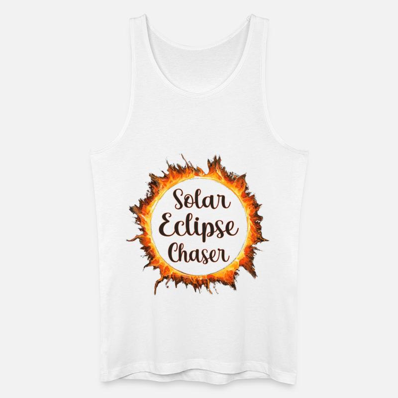 Solar eclipse chaser - Men’s Organic Tank Top - white