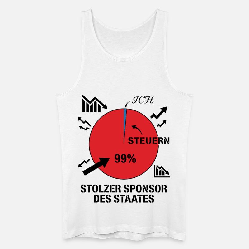 Stolzer Sponsor des Staates - Männer Bio Tank Top - Weiß