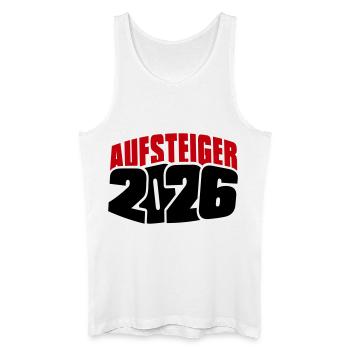 Aufsteiger 2026 Aufstieg - Männer Bio Tank Top - Weiß - Vorne