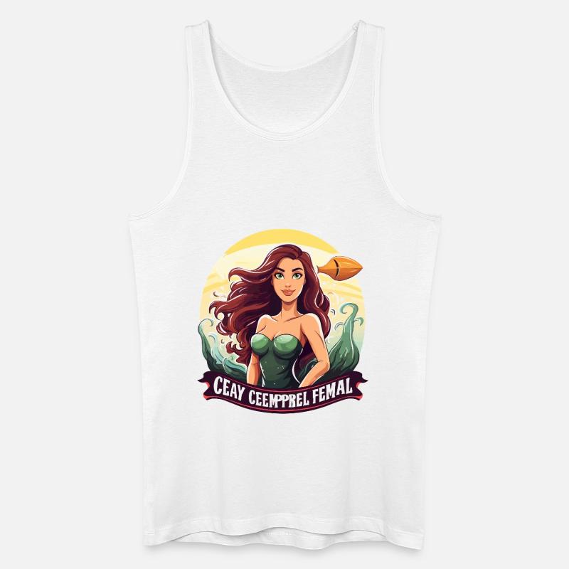 Meeresheldin Mermaid am Abend - Männer Bio Tank Top - Weiß