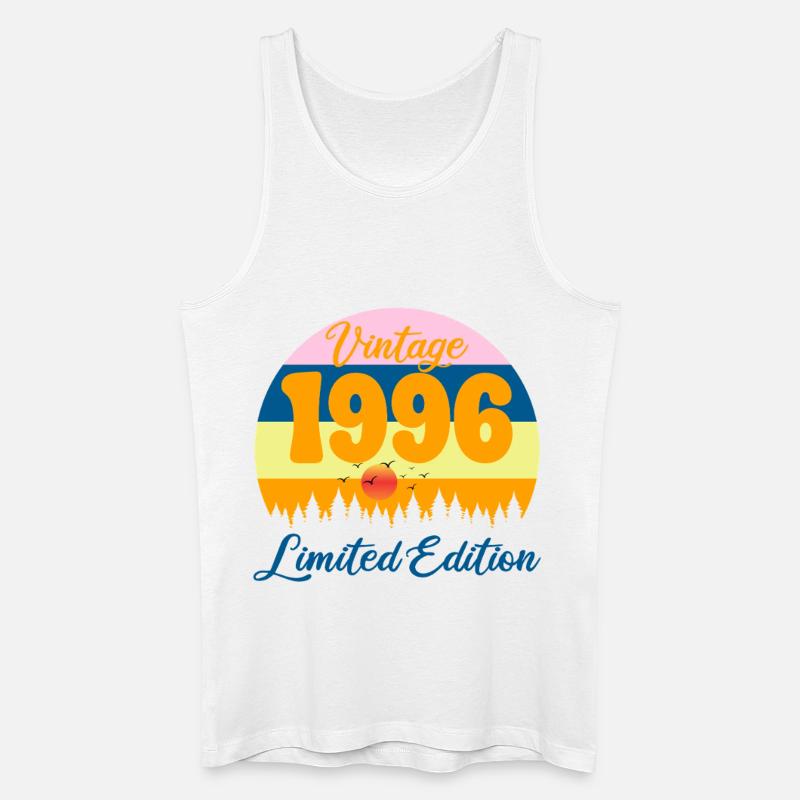30-jähriges Jubiläumsgeschenk 1996 Jubiläum - Männer Bio Tank Top - Weiß