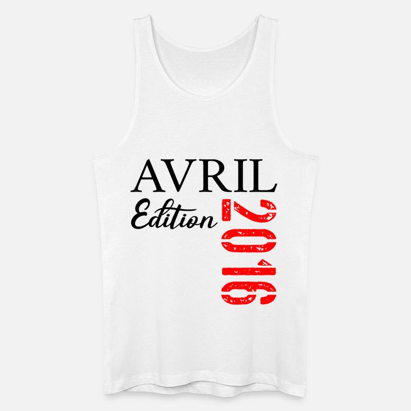 11. Jubiläum, April 2016 - Männer Bio Tank Top - Weiß