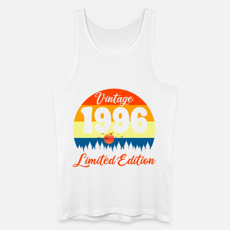 30-jähriges Jubiläumsgeschenk 1996 Jubiläum - Männer Bio Tank Top - Weiß
